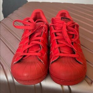 Adidas Kids Bright Red Sneakers